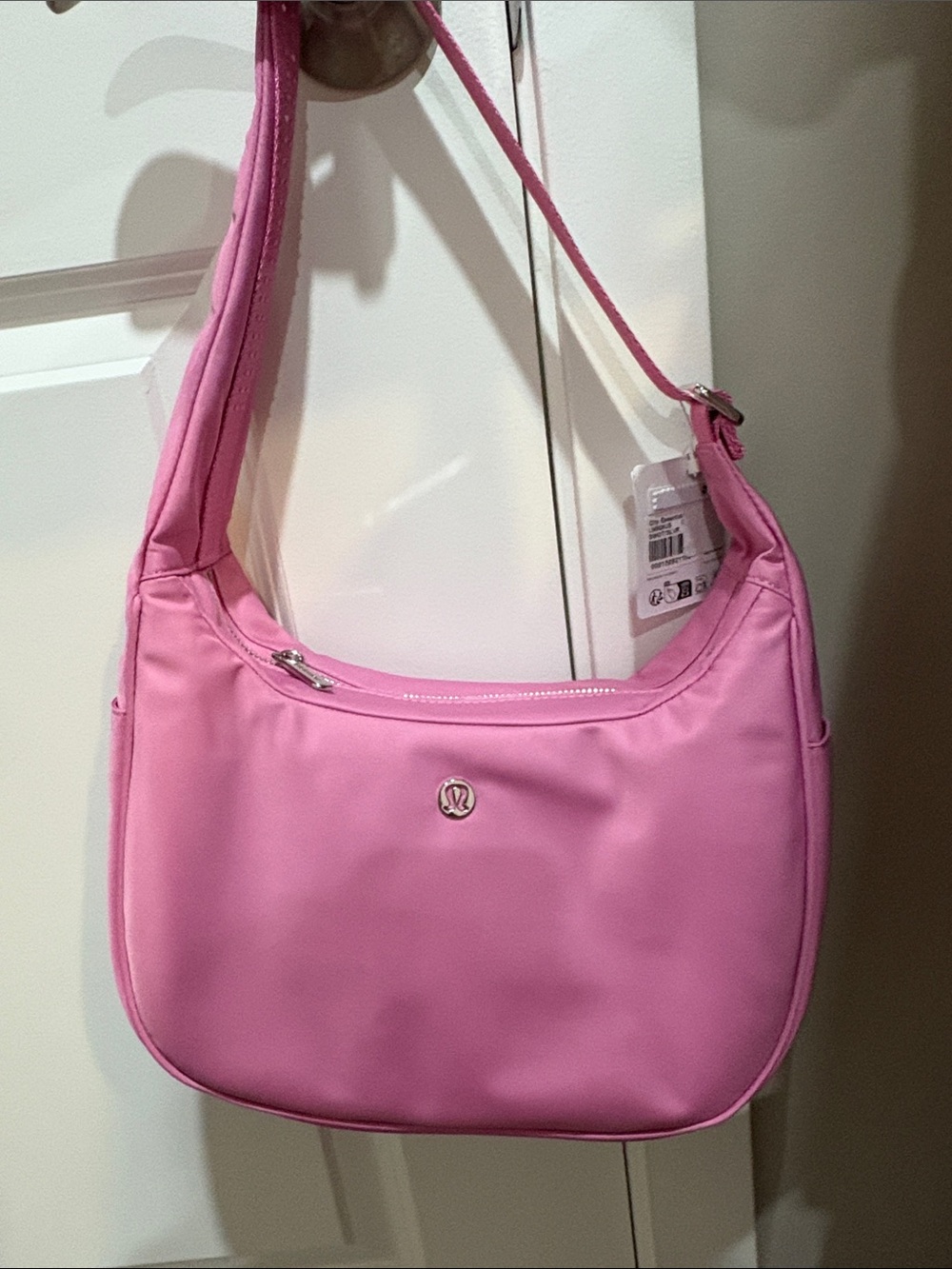 lululemon athletica City Essentials 4L Pink Shoulder Bag with Top Zip NWT